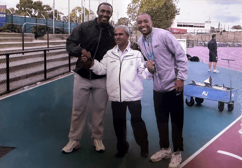 Linford Christie & Darren Campbell