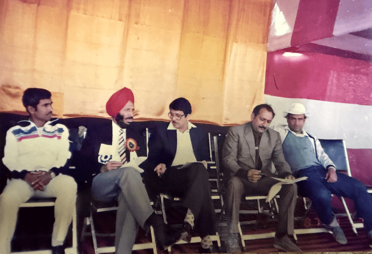With Milkha Singh