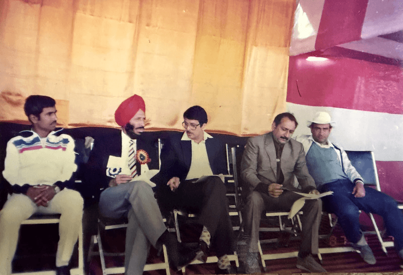With Milkha Singh